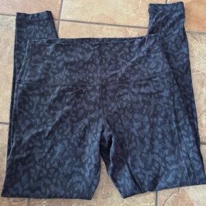 lululemon athletica Gray Patterned Leggings